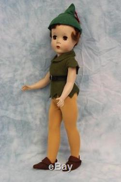 14 1953 Madame Alexander Peter Pan from Walt Disney Hard Plastic All Original