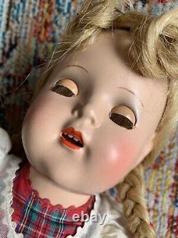 1930's Madame Alexander Composition 15 McGuffey Ana Doll Kept Stored Some Flaws