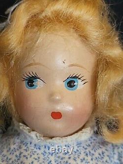 1930's Madame Alexander Tiny Betty Amy Little WOmen 7 Composition Doll
