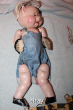 1930's Three Little Pigs Doll Set From Walt Disney Film By Madame Alexander