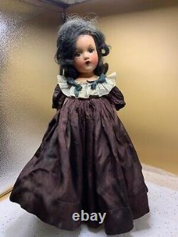 1930s Madame Alexander Scarlett O'Hara Wendy Ann Doll with Tagged Dress