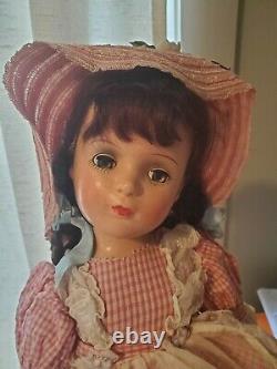 1940's Vintage Madame Alexander 21 Margaret O'brien Doll All Original With Tag