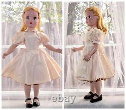 1946-1949 Madame Alexander 20 ALICE In WONDERLAND MAGGIE Face Doll Tagged Dress