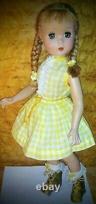 1950 20 inch Madame Alexander Polly Pigtails Maggie Walker doll