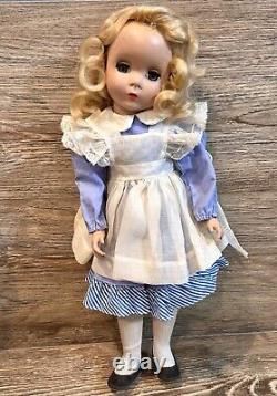 1950's Madame Alexander 18 Alice In Wonderland Maggie Face Herculean Steamer