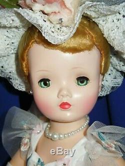 1950's Madame Alexander 20 blonde Cissy doll + new garden party ensemble