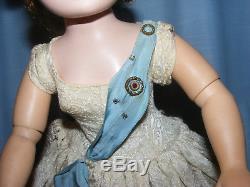 1950's Madame Alexander CISSY as QUEEN ELIZABETH doll