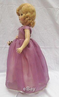 1950's Madame Alexander Margaret Bridesmaid Purple 18 Doll Museum Quality RARE