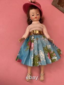 1950s Vintage Madame Alexander Cissette Doll in Skirt Top Hat. Rare