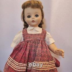 1954 Madame Alexander 20 Doll Tagged Mary-Bel Dress Says Pollyanna Missing Arm