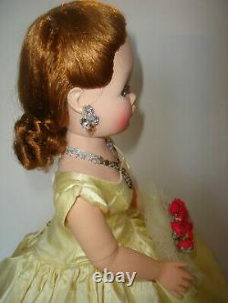 1955 Cissy #2094 Yellow Slipper Satin With Topaz Jewelry