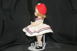 1957 BKW Madame Alexander Wendy Looks as Sweet As A Lollipop Red, White & Blue