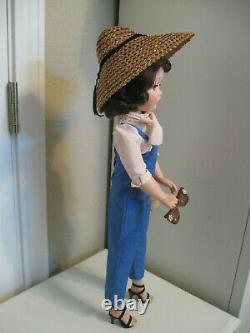 1957 MADAME ALEXANDER CISSY DOLL IN BLUE & PINK GARDENING OUTFIT WithACCESSORIES