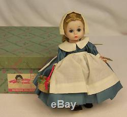 1962 Madame Alexander Kins COLONIAL GIRL #789 BENT KNEE WALKER 8 Wendy Doll MIB