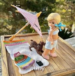 1998 Vintage Madame Alexander Coppertone Beach 8 Doll with Accessories And Dog