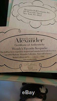 2003 8 Madame Alexander Wendy's Favorite Keepsake style #36780 MINT Unopened
