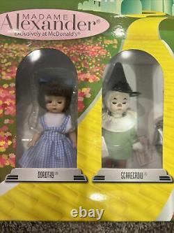 2007 Rare Set Of 8 Madame Alexander Wizard Of Oz McDonald's Happy Meal Dolls