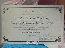 21 Alexander Cissy Peony & Butterfly Wedding Gown MWB and COA #284/2500 1997