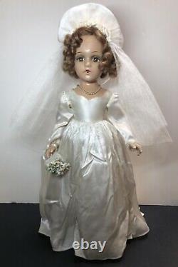 21 Vintage Antique Madame Alexander Bride Wedding All Original Tagged Compo #SX
