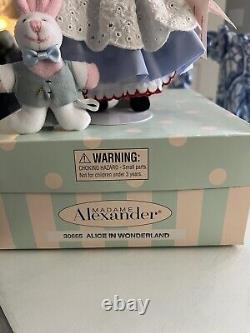 8 Madame Alexander Doll Alice In Wonderland 30665 With White Rabbit