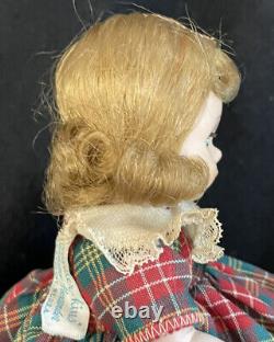 909 / 1953 Apple Annie 8 Madame Alexander Kins Strung Doll Fall Plaid