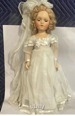 Amazing Madame Alexander 1940's 20 Wendy Bride Doll In Shipping Crate Mint