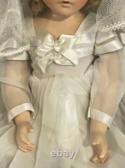 Amazing Madame Alexander 1940's 20 Wendy Bride Doll In Shipping Crate Mint