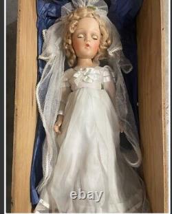 Amazing Madame Alexander 1940's 20 Wendy Bride Doll In Shipping Crate Mint