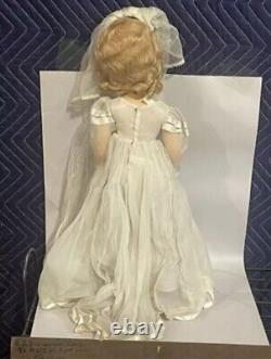 Amazing Madame Alexander 1940's 20 Wendy Bride Doll In Shipping Crate Mint