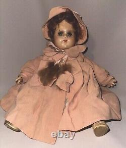 Antique Madame Alexander 11 Bitsy Doll. Composition Original Clothes With Tags