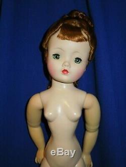 Beautiful 1950's Madame Alexander 20 Cissy doll with red, updo wig