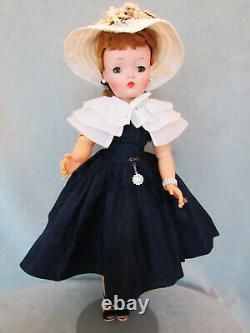 Beautiful Cissy In Navy With Organdy Capelet All Original #2141 1957