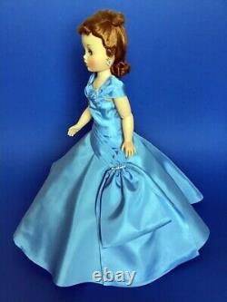 Beautiful Replica Cissy Doll Blue Rhinestone Side Drape Gown (no doll)