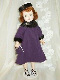 Beautiful vintage Madame Alexander Cissy doll in new winter ensemble