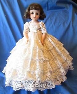 Brunette Elise 15 Madame Alexander Fifties Doll Tagged Gown