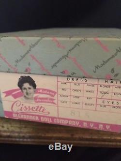 Crispy Mint Madame Alexander Cissette, #815, Box & Booklet