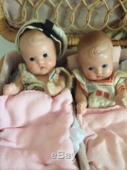 Dionne Quintuplets, Composition Baby Dolls, Madame Alexander, 1930s, Collectable