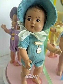 Dionne Quintuplets dolls 1930s marked Madame Alexander with May Pole