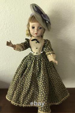 Early Vintage Madame Alexander Doll Hard Plastic 14 Little Women Jo Rare Hat