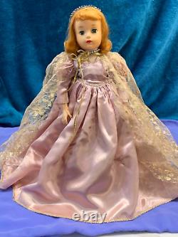 Exquisite 1959 Madame Alexander Walt Disney's 16 Sleeping Beauty Pink Gown TAG