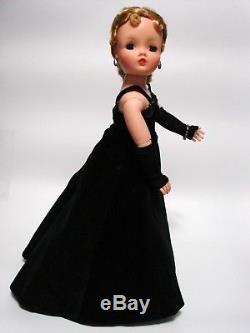 Gorgeous Madame Alexander 1957 Cissy Original Doll Black Velvet A-line Htf