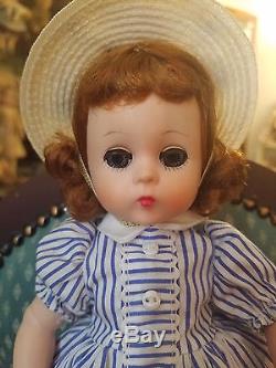 Gorgeous early vintage Lissy Doll in rare Striped outfit by Madame Alexander