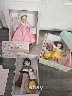 HTF Madame Alexander 8 Alexander Doll Lot