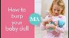 How To Burp Your Baby Doll