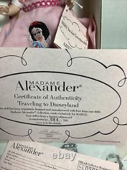LE Madame Alexander MADCC Traveling to Disneyland Princess Doll 8 2005 New