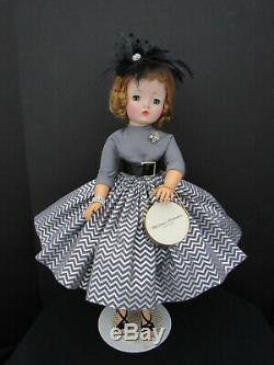 LOVELY CISSY IN SILVER AND GRAY- WithBLACK ACCESSORIES STRAWBERRY BLOND BEAUTY