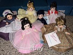 Lot (6) Madame Alexander Doll 8 LITTLE WOMEN Dolls Laurie Amy Meg Jo Marme Beth