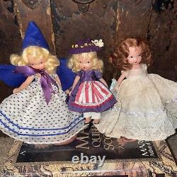 Lot Of 4 Compo Dolls Madame Alexander Blonde Tiny Betty & Nancy Ann Storybook