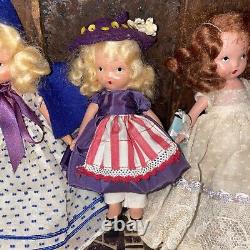 Lot Of 4 Compo Dolls Madame Alexander Blonde Tiny Betty & Nancy Ann Storybook