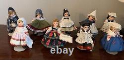 Lot Of 9 Madame Alexander International 8 Dolls with Stands and Original Tags